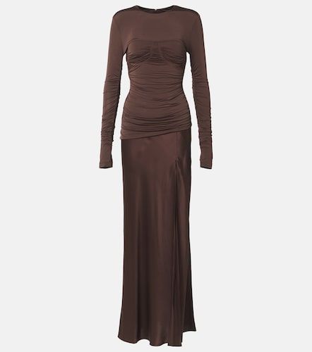Abito lungo Alessia in jersey e satin - SIR - Modalova