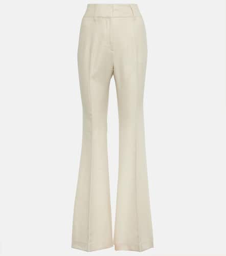 Rhein high-rise wool and silk flared pants - Gabriela Hearst - Modalova