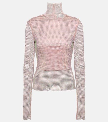 Fishnet embellished turtleneck top - Sportmax - Modalova