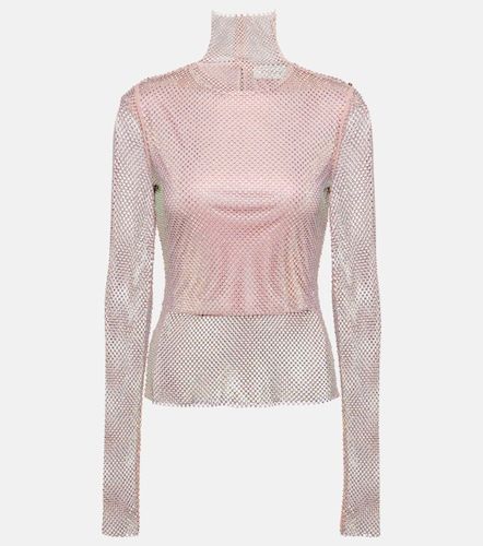 Fishnet embellished turtleneck top - Sportmax - Modalova
