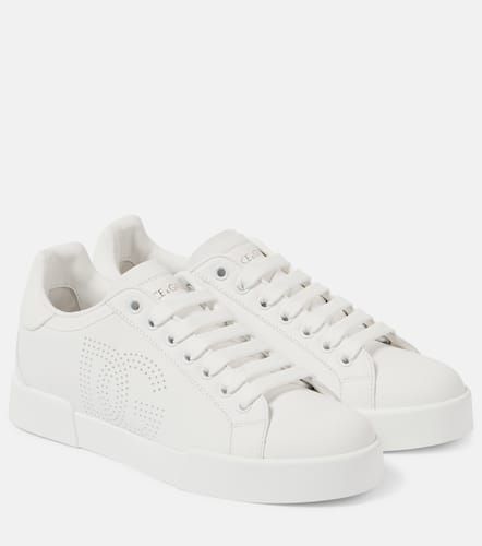 Portofino leather sneakers - Dolce&Gabbana - Modalova