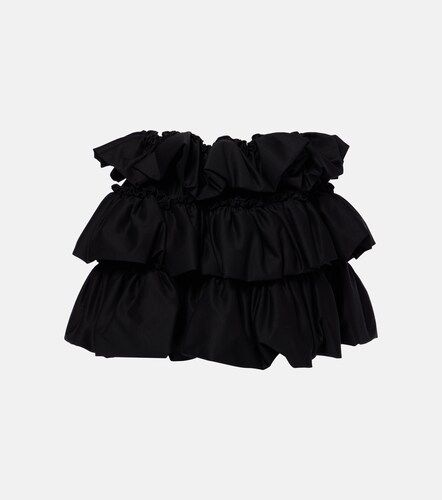 Minifalda de algodón a capas - Noir Kei Ninomiya - Modalova
