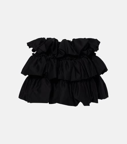 Minigonna in cotone a balze - Noir Kei Ninomiya - Modalova