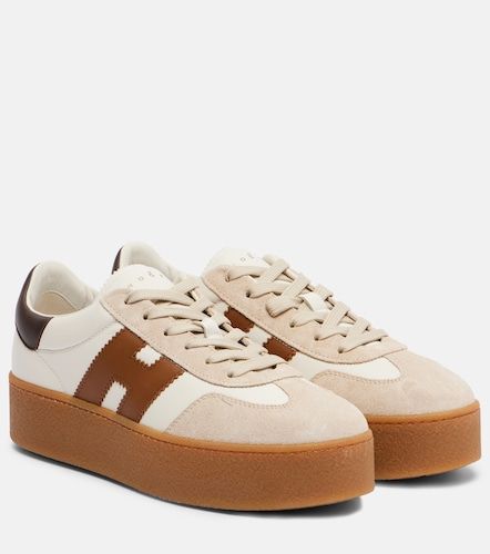 H681 leather and suede platform sneakers - Hogan - Modalova