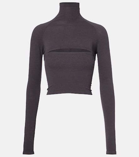 Second-Skin cropped cutout top - Alaia - Modalova