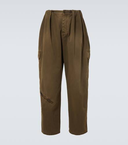 Balloon leather-trimmed cargo pants - Loewe - Modalova