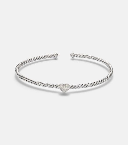 Armreif Cable Flex® Heart Micro aus Sterlingsilber mit Diamanten - David Yurman - Modalova