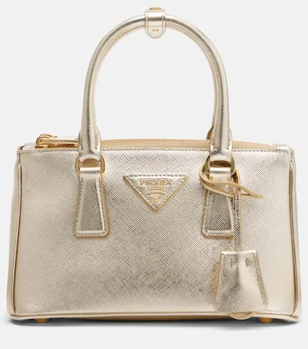 Galleria Mini metallic leather tote bag - Prada - Modalova