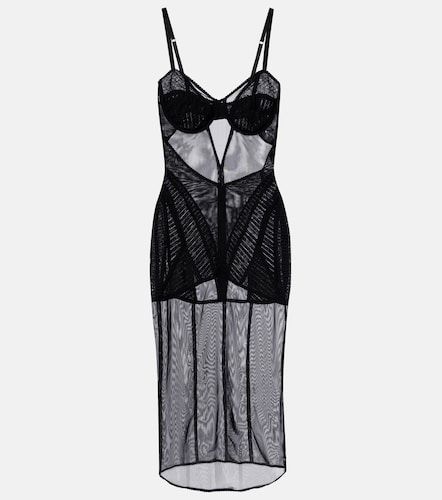 Dolce&Gabbana Abito midi in tulle - Dolce&Gabbana - Modalova