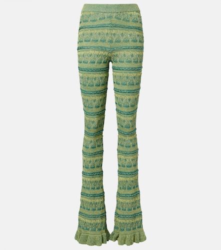 Pantalones flared de croché de algodón - Etro - Modalova