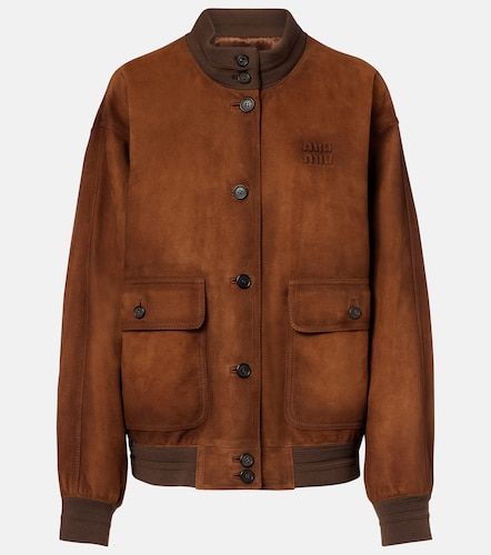 Miu Miu Chaqueta bomber de ante - Miu Miu - Modalova