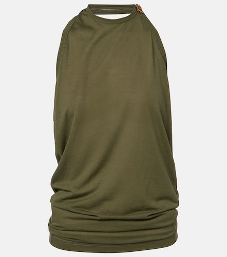 Top en mezcla de algodón drapeado - Balenciaga - Modalova