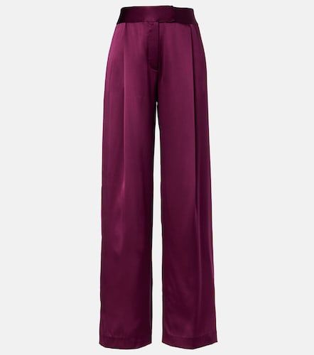 High-rise silk wide-leg pants - The Sei - Modalova
