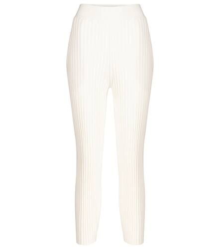 Ribbed wool-blend straight pants - Stella McCartney - Modalova