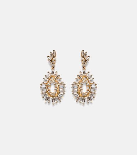 Orecchini in 18kt con diamanti - Suzanne Kalan - Modalova