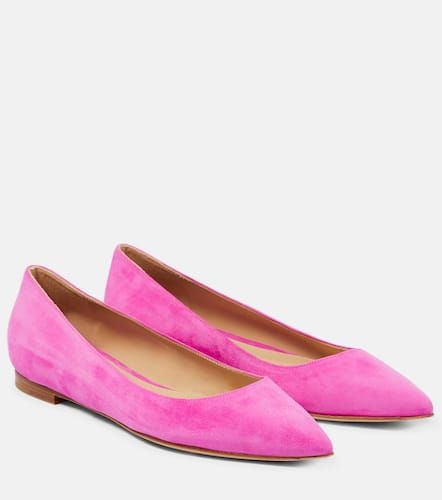 Gianvito suede ballet flats - Gianvito Rossi - Modalova