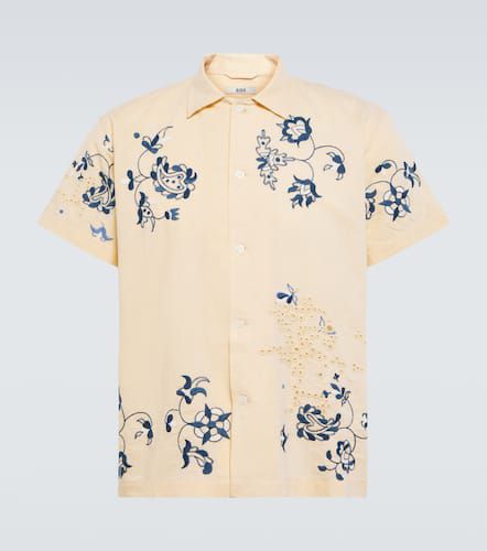 Mended Floral cotton and linen shirt - Bode - Modalova