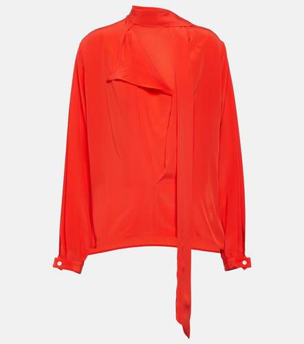 Tie-neck silk chiffon blouse - Victoria Beckham - Modalova