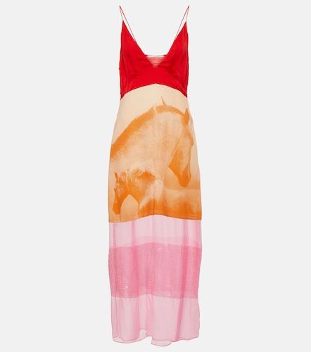 Vestido midi de seda con lentejuelas - Stella McCartney - Modalova