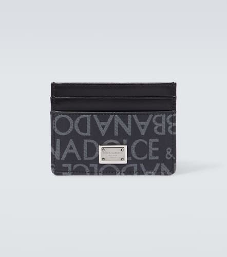 Logo leather card holder - Dolce&Gabbana - Modalova