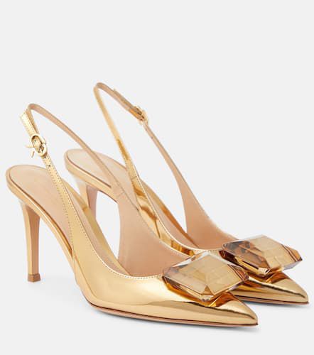 Jaipur metallic leather slingback pumps - Gianvito Rossi - Modalova