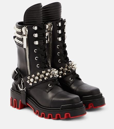 Janetta embellished biker boots - Christian Louboutin - Modalova