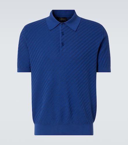 Cotton, silk, and cashmere polo shirt - Brioni - Modalova