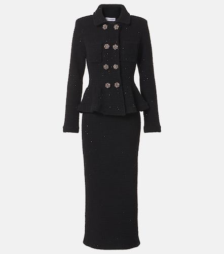 Peplum embellished blazer dress - Self-Portrait - Modalova