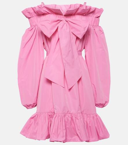 Bow-detail ruffled faille minidress - Patou - Modalova