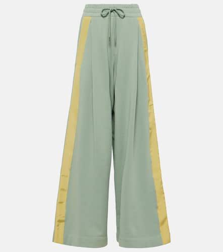 Cotton jersey wide-leg sweatpants - Dries Van Noten - Modalova