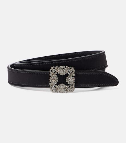 Hangisi embellished satin belt - Manolo Blahnik - Modalova