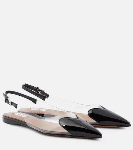 Le Cour patent leather and PU slingback flats - Alaia - Modalova