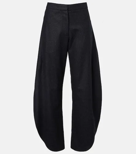 Alaia Wool barrel-leg pants - Alaia - Modalova
