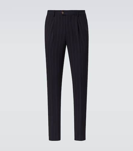 Chalkstripe wool straight pants - Brunello Cucinelli - Modalova