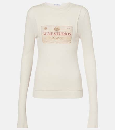 Logo printed layered top - Acne Studios - Modalova