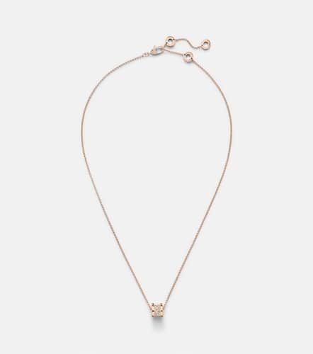 B.zero1 18kt rose gold pendant necklace with diamonds - Bvlgari - Modalova