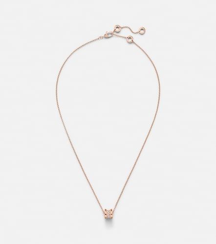 B.zero1 18kt rose gold pendant necklace with diamonds - Bvlgari - Modalova
