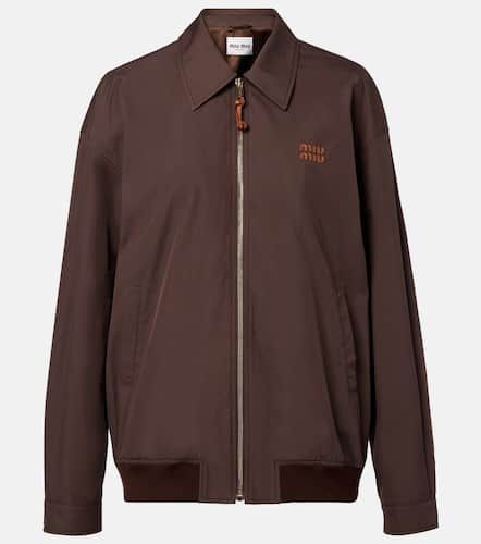 Blouson aus einem Baumwollgemisch - Miu Miu - Modalova