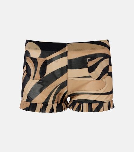 Pucci Marmo ruffled mesh shorts - Pucci - Modalova