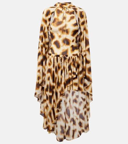 Gyre printed asymmetric caped minidress - Christopher Esber - Modalova