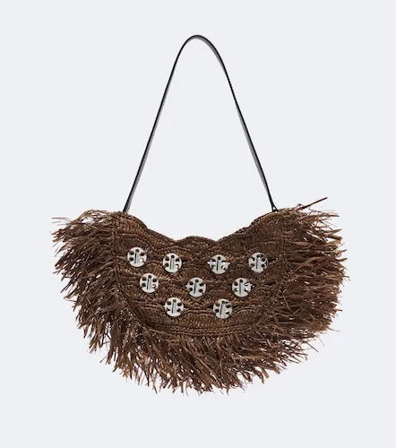 Sac A Main fringed raffia top-handle bag - Rabanne - Modalova