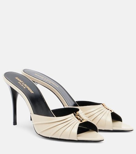 Babylone Cassandre leather mules - Saint Laurent - Modalova