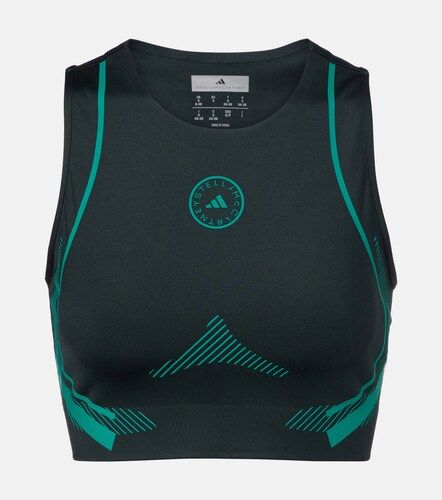 Top cropped con logo - Adidas by Stella McCartney - Modalova