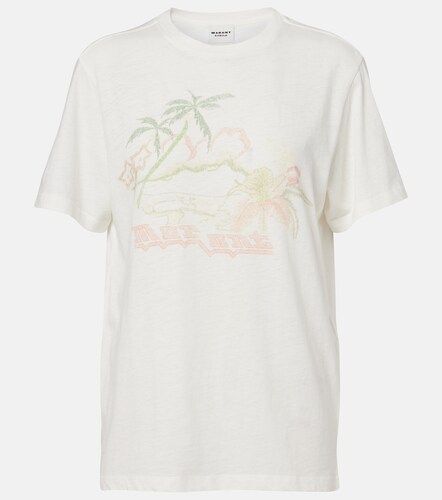 Camiseta Zewel de algodón estampada - Marant Etoile - Modalova
