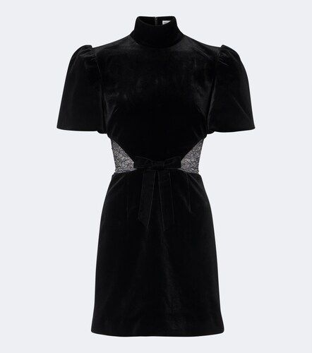Vestido corto Martha de terciopelo con encaje - Rebecca Vallance - Modalova