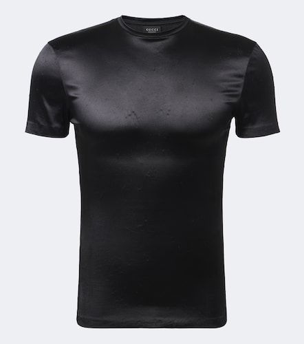 Gucci Camiseta de satén de jersey - Gucci - Modalova