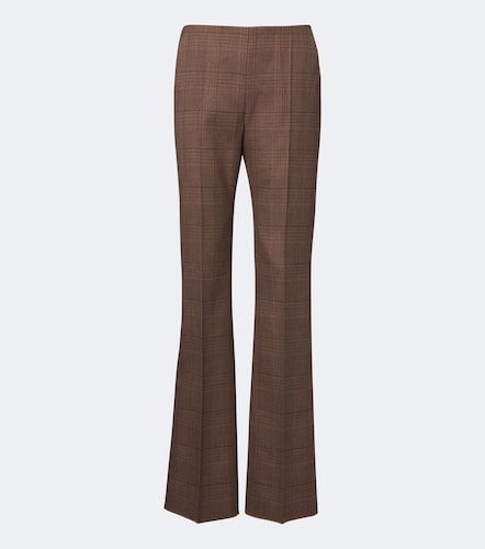 Plaid virgin wool flared pants - Max Mara - Modalova