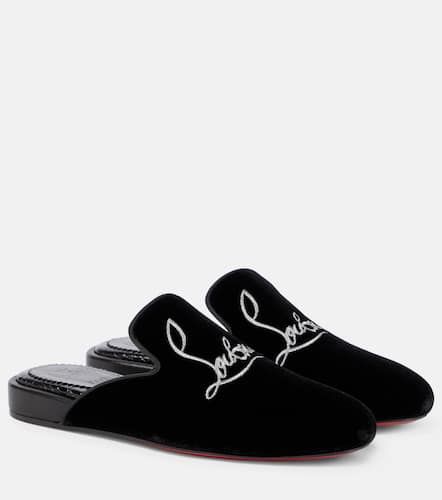 Slippers Navy Coolito Donna de terciopelo - Christian Louboutin - Modalova