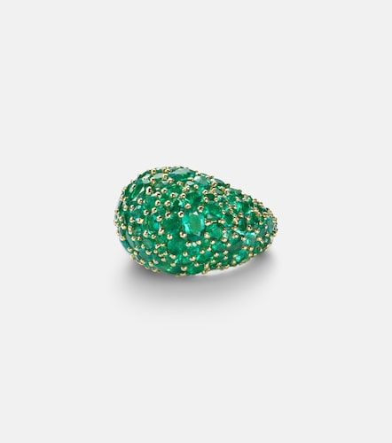 Anillo Earth Dome de oro de 18 ct con esmeraldas - Octavia Elizabeth - Modalova
