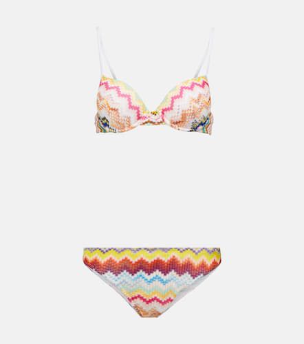 Striped lamÃ© knit bikini - Missoni Mare - Modalova